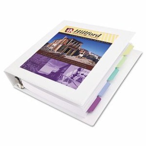Framed View Heavy-Duty Binder w/Locking 1-Touch EZD Rings, 2" Cap, White