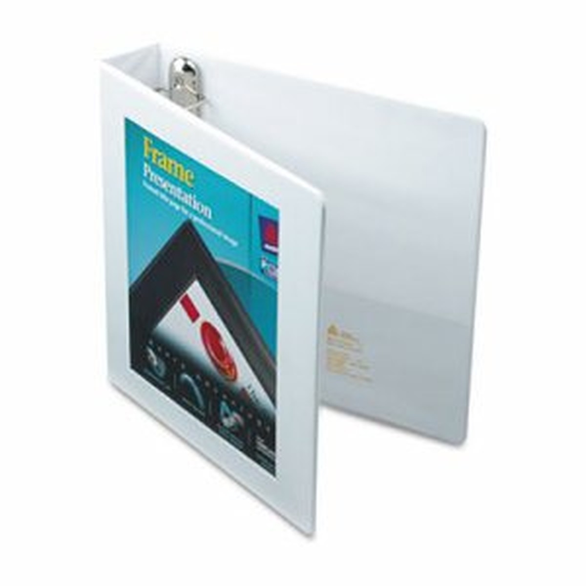 Framed View Heavy-Duty Binder w/Locking 1-Touch EZD Rings, 1 1/2" Cap, White