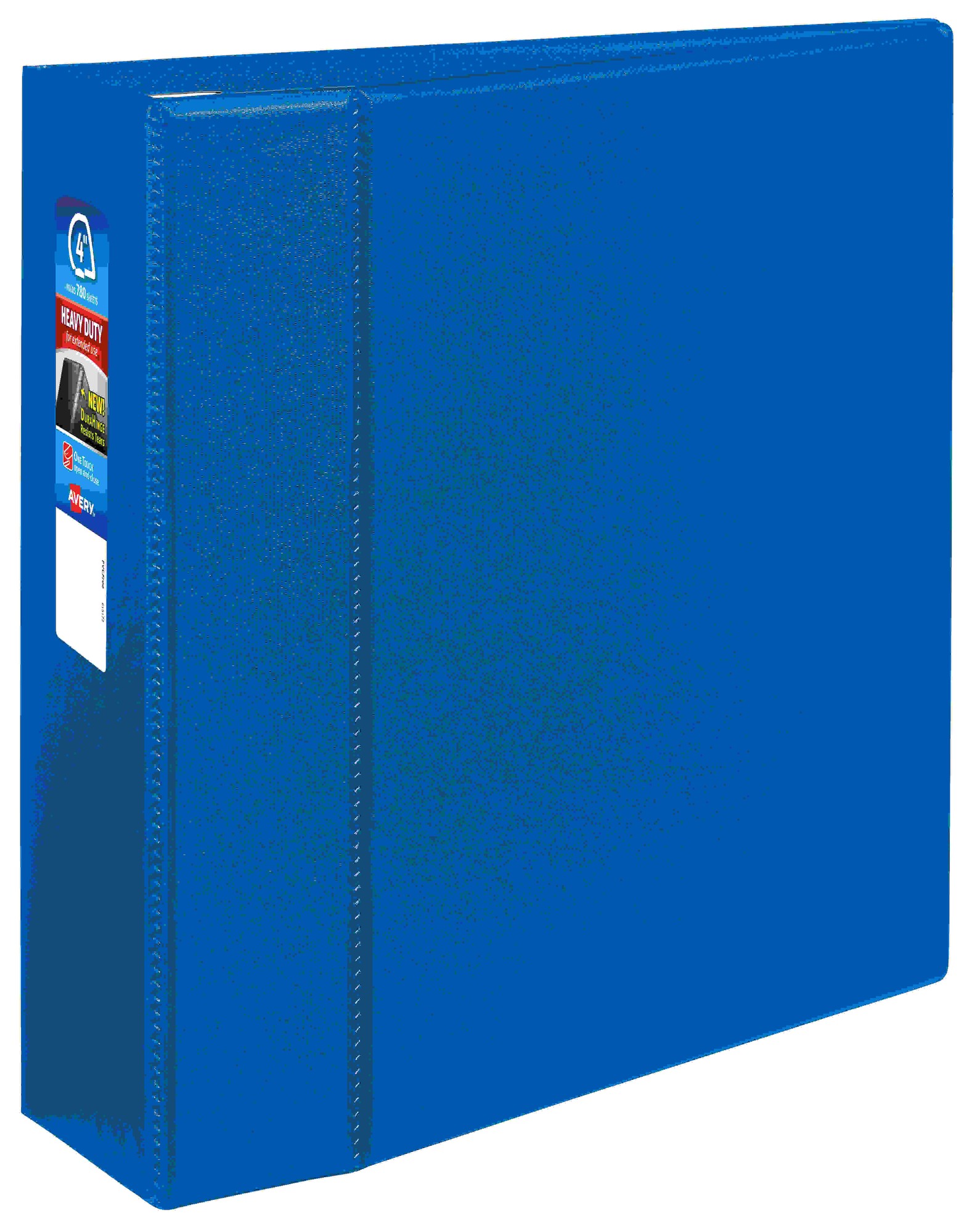 Heavy-Duty Binder with One Touch EZD Rings, 11 x 8 1/2, 4" Capacity, Blue