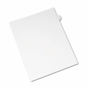 Allstate-Style Legal Exhibit Side Tab Divider, Title: E, Letter, White, 25/Pack