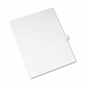 Allstate-Style Legal Exhibit Side Tab Divider, Title: P, Letter, White, 25/Pack