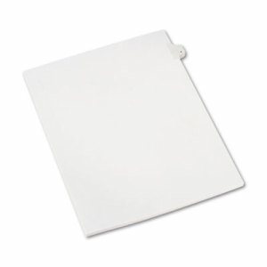 Allstate-Style Legal Exhibit Side Tab Divider, Title: 4, Letter, White, 25/Pack