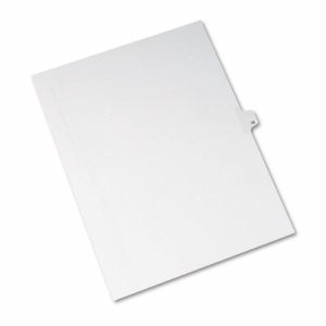 Allstate-Style Legal Exhibit Side Tab Divider, Title: 13, Letter, White, 25/Pack