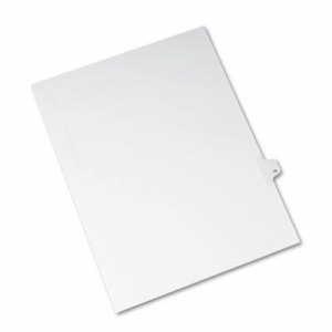 Allstate-Style Legal Exhibit Side Tab Divider, Title: 18, Letter, White, 25/Pack