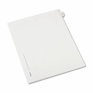 Allstate-Style Legal Exhibit Side Tab Divider, Title: 24, Letter, White, 25/Pack