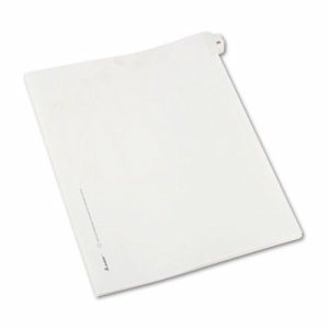Allstate-Style Legal Exhibit Side Tab Divider, Title: 25, Letter, White, 25/Pack
