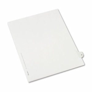 Allstate-Style Legal Exhibit Side Tab Divider, Title: 29, Letter, White, 25/Pack