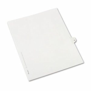 Allstate-Style Legal Exhibit Side Tab Divider, Title: 35, Letter, White, 25/Pack