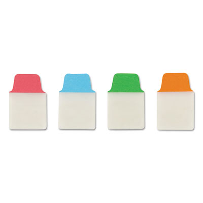 Ultra Tabs Repositionable Tabs, 1 x 1.5, Primary:Blue, Green, Orange, Red, 40/Pack
