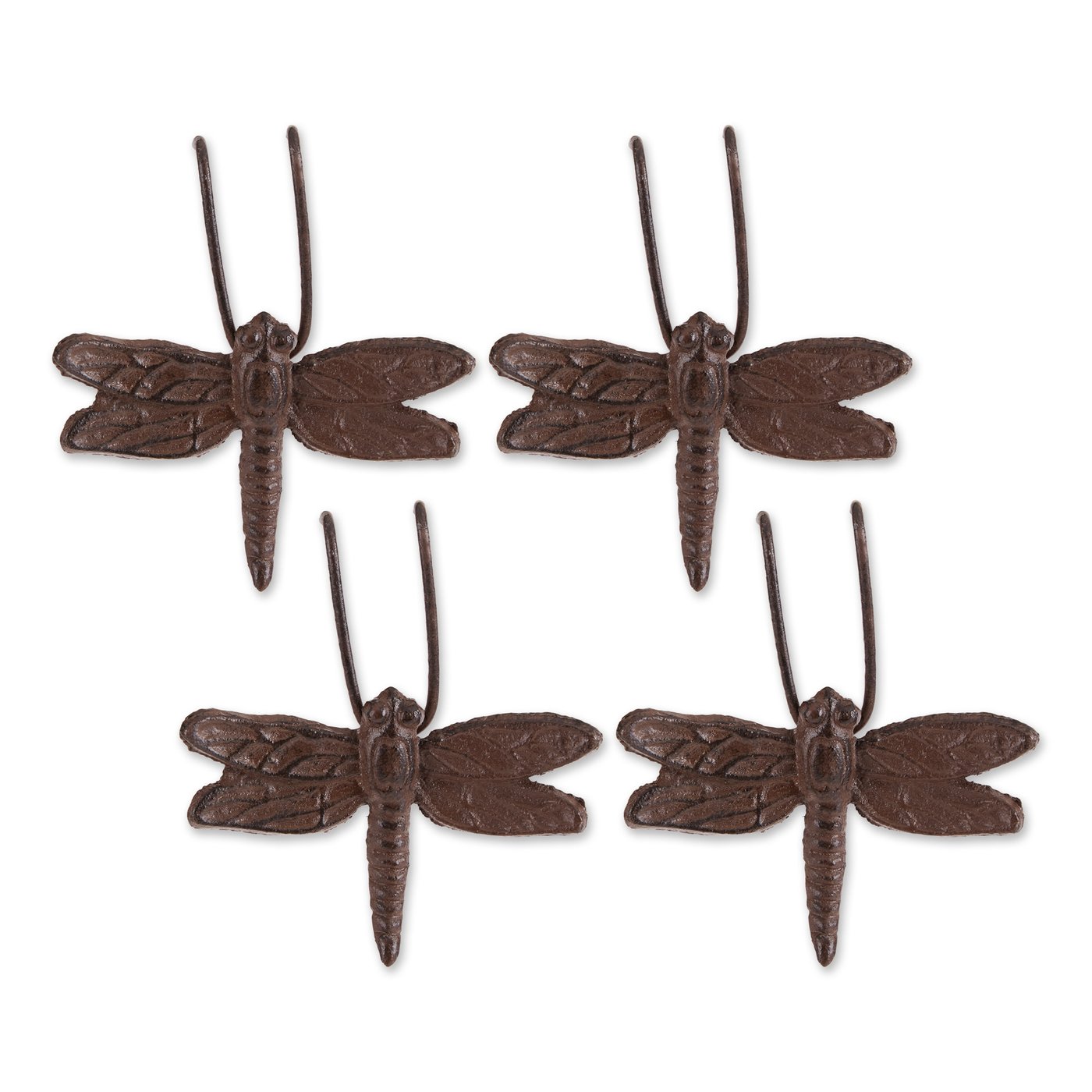 Dragonfly Cast Iron Pot Hanger Set Of 4