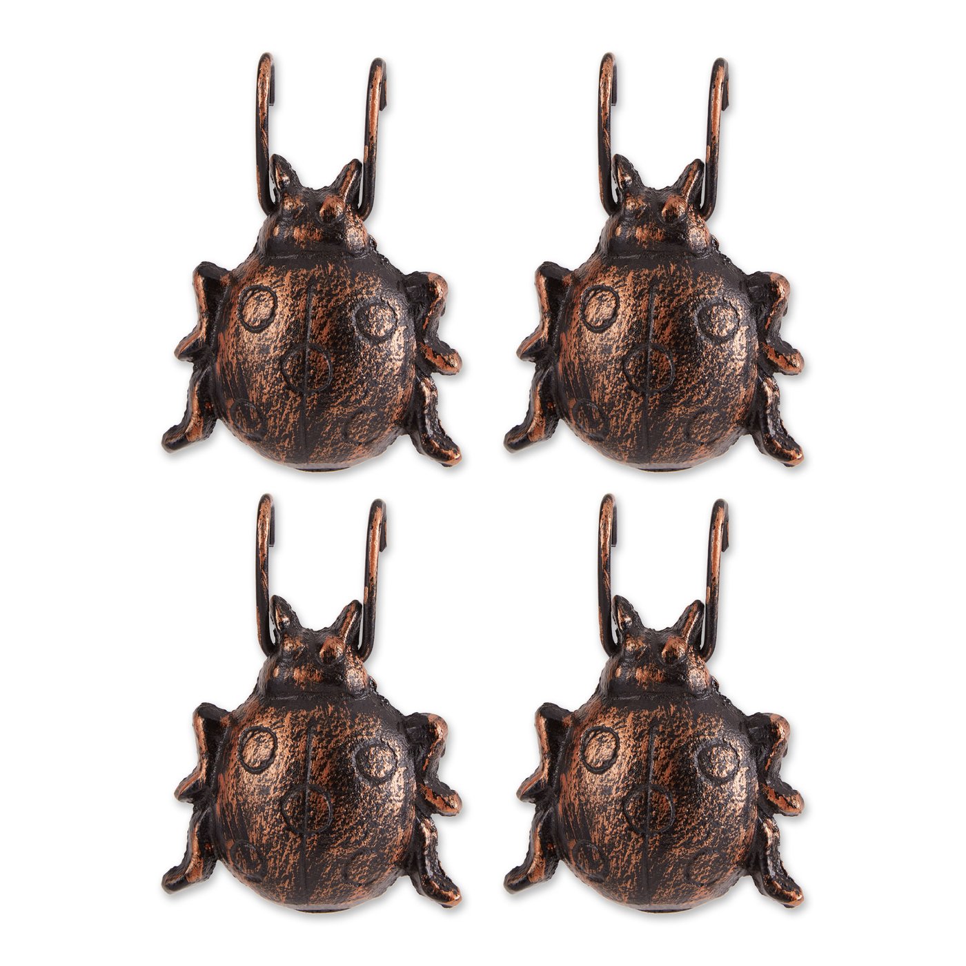 Ladybug Cast Iron Pot Hanger Set Of 4