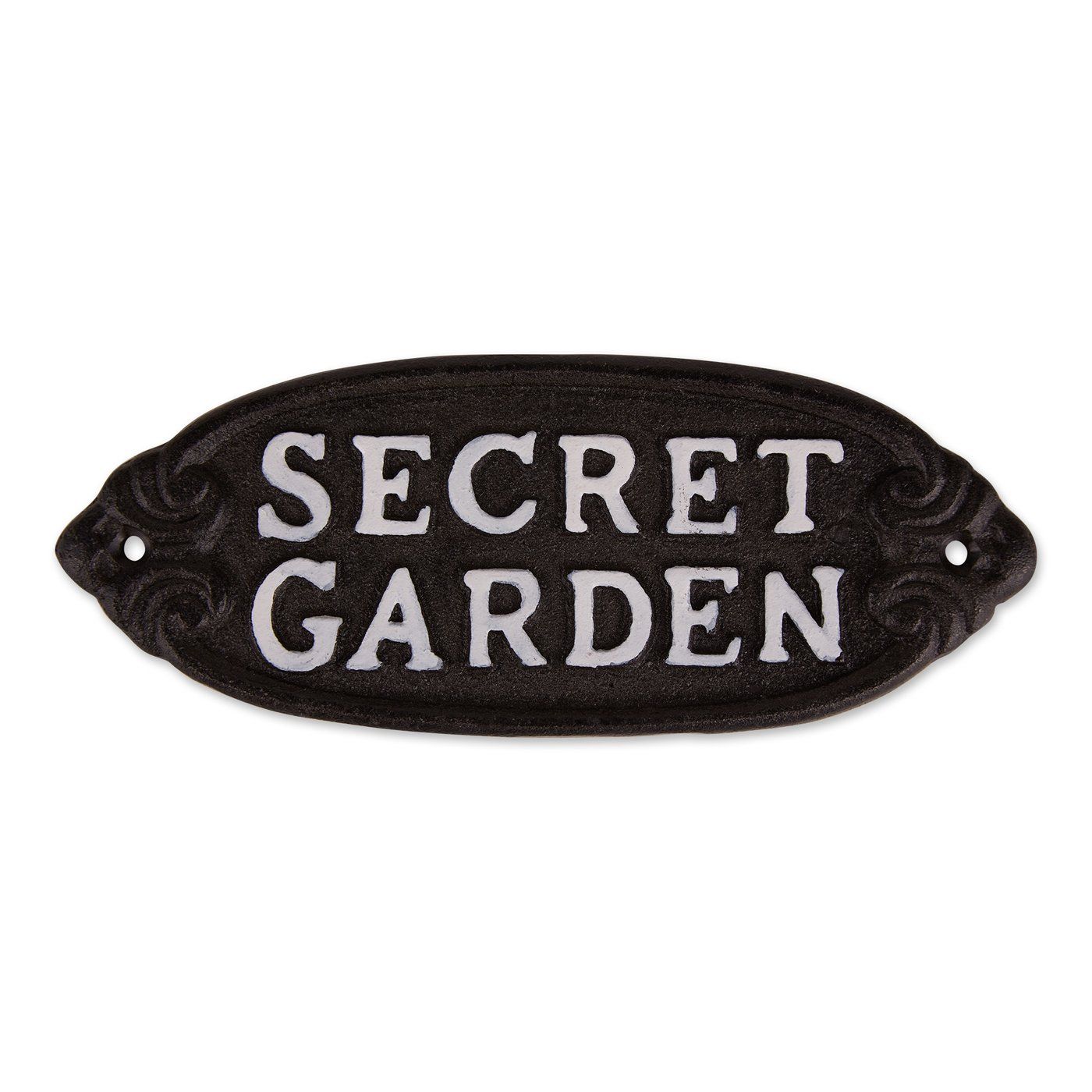 Secret Garden Cast Iron Sign