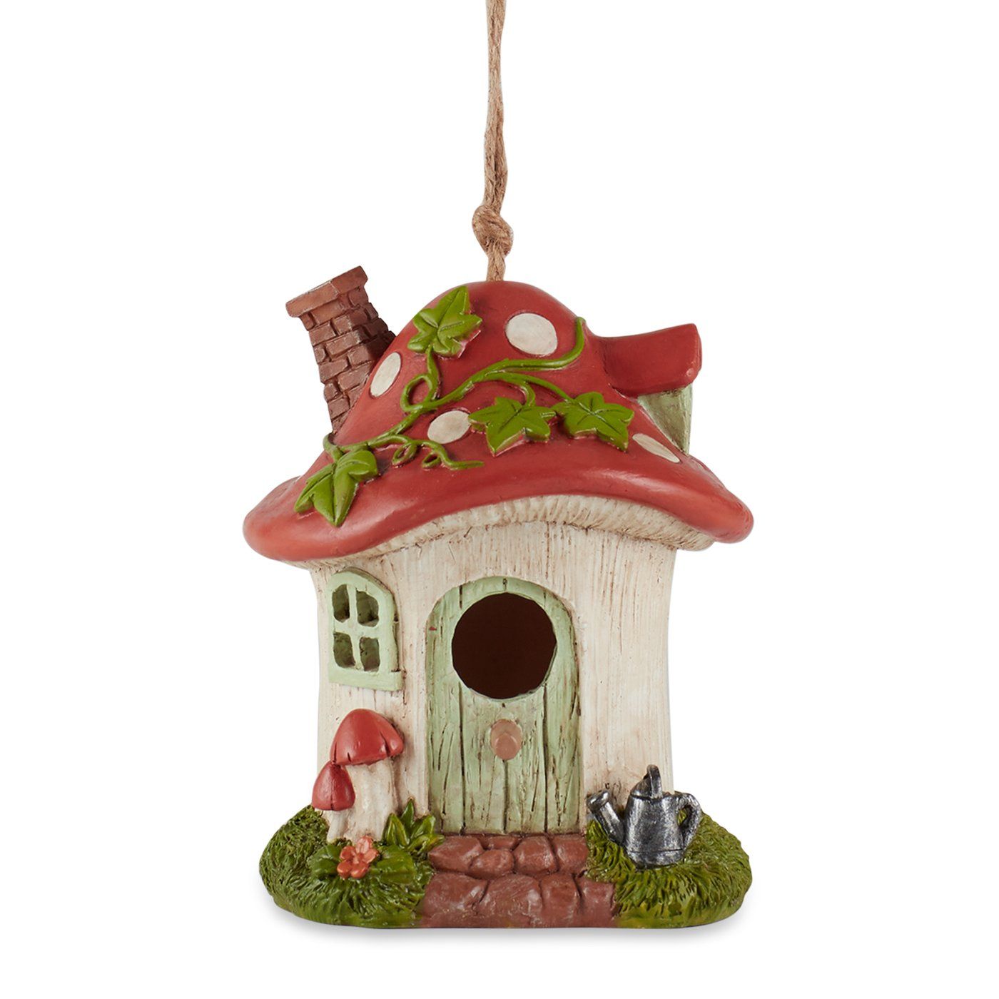 Mushroom Cottage Birdhouse