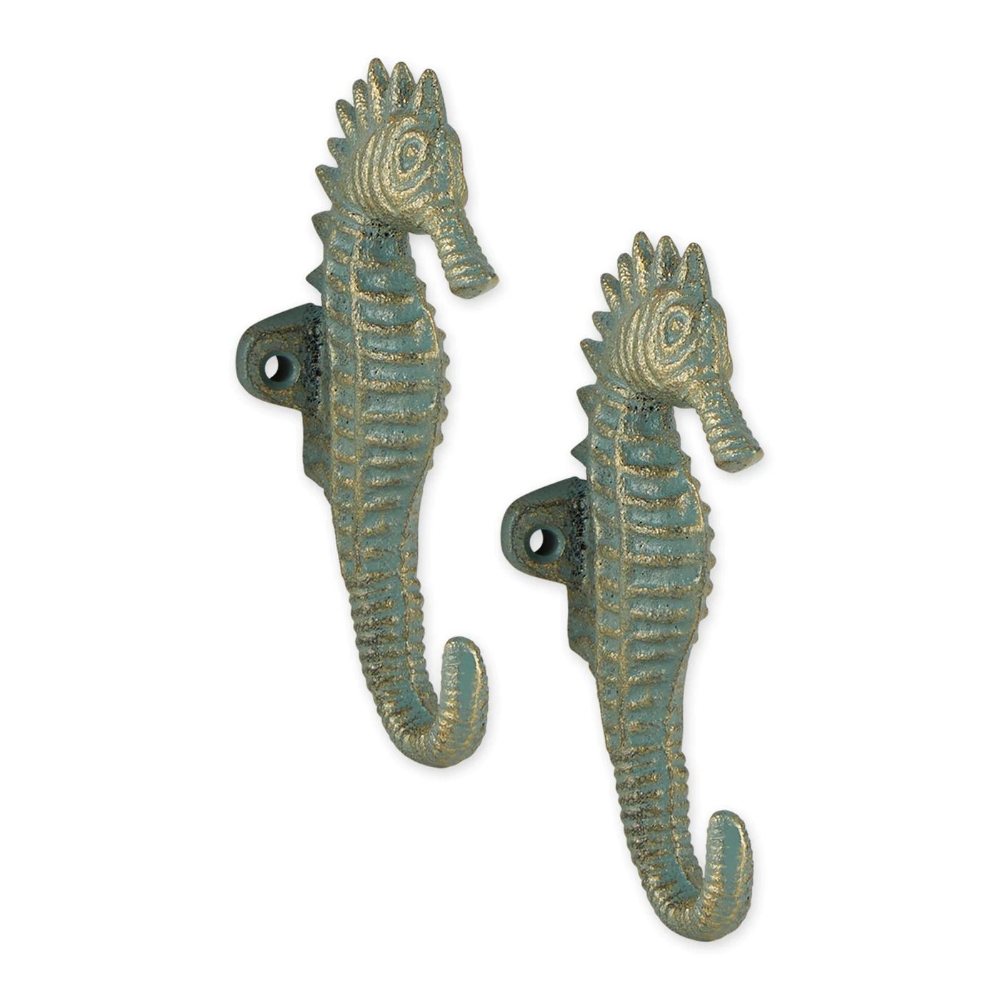 Aquamarine Seahorse Hook Set/2