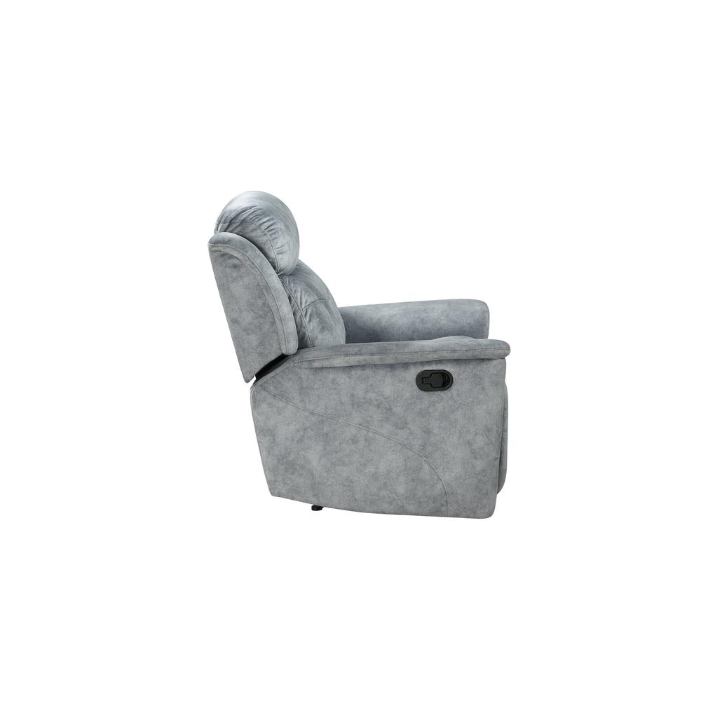 Recliner , Silver Gray Fabric 55032