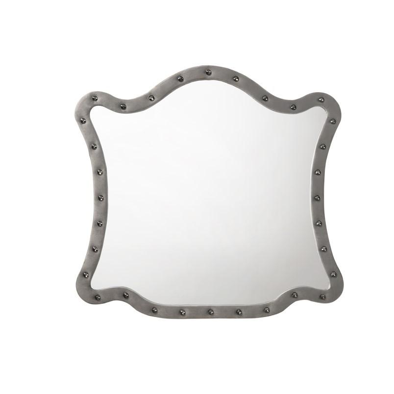 ACME Perine Mirror, Gray Velvet
