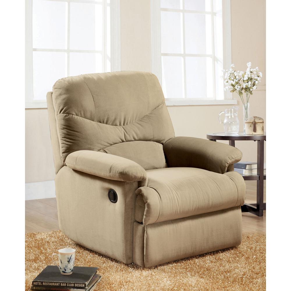 Recliner (Motion), Beige Microfiber 00626