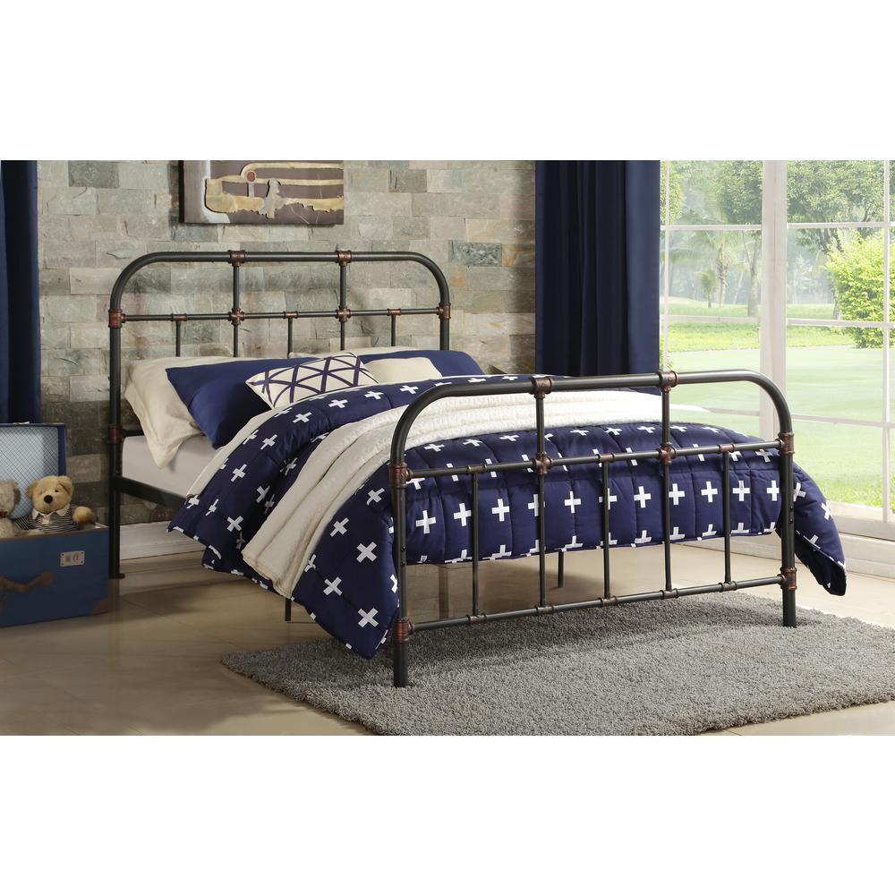 Nicipolis Full Bed, Sandy Gray