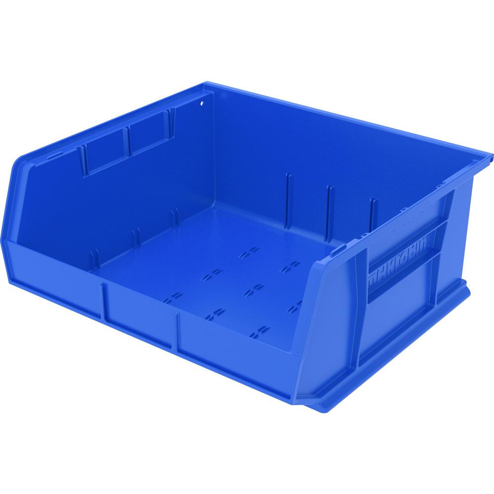 Akro-Mils AkroBin - 7" Height x 16.5" Width x 14.8" Depth - Unbreakable, Water Proof, Stackable, Corrosion Proof - Blue - Polyme