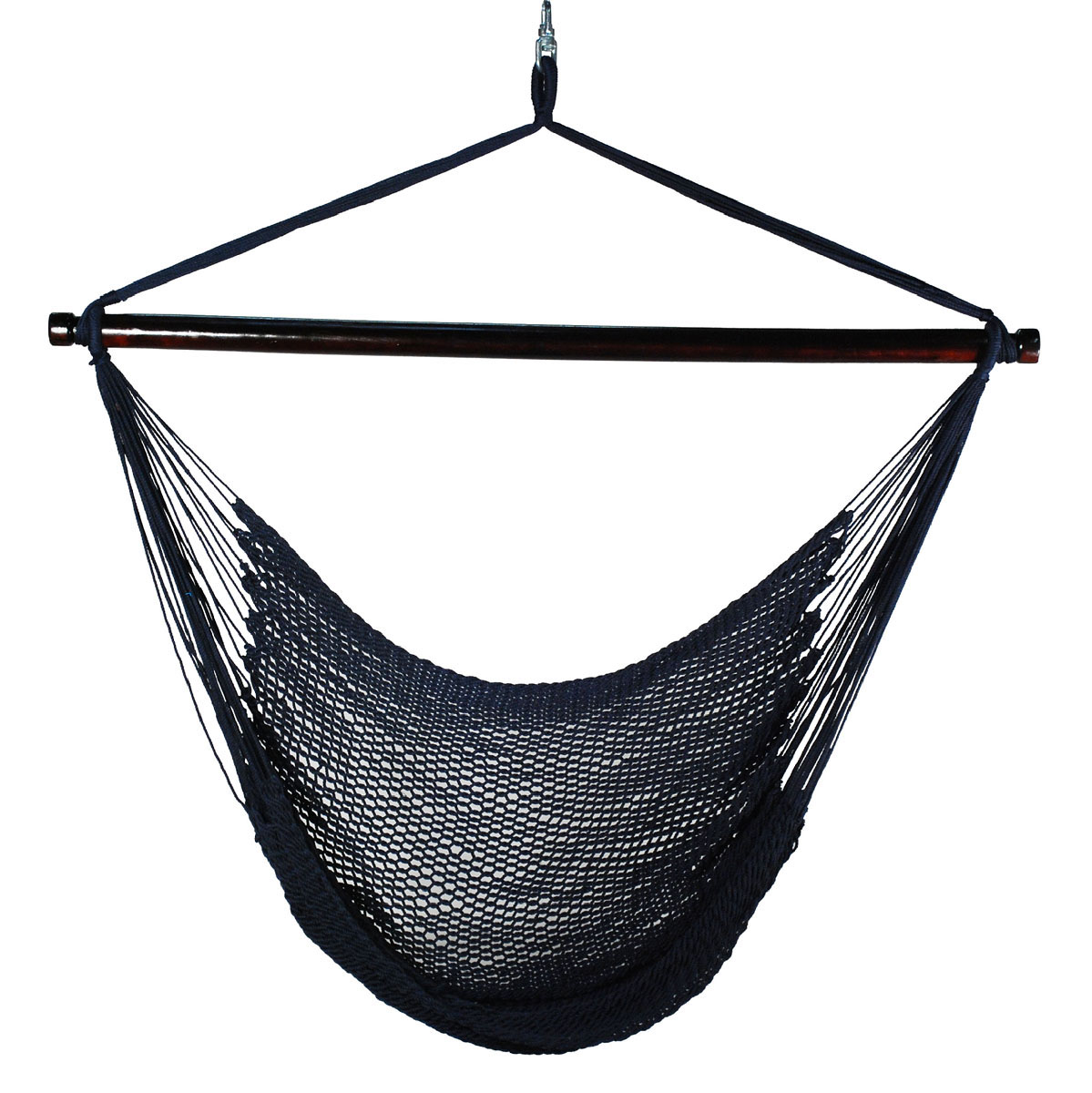 Hanging Caribbean Rope Chair - Navy