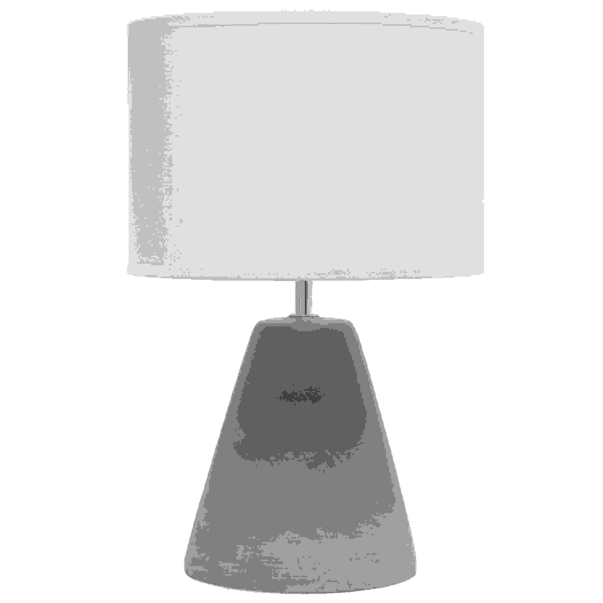 Simple Designs Pinnacle Concrete Table Lamp, Gray