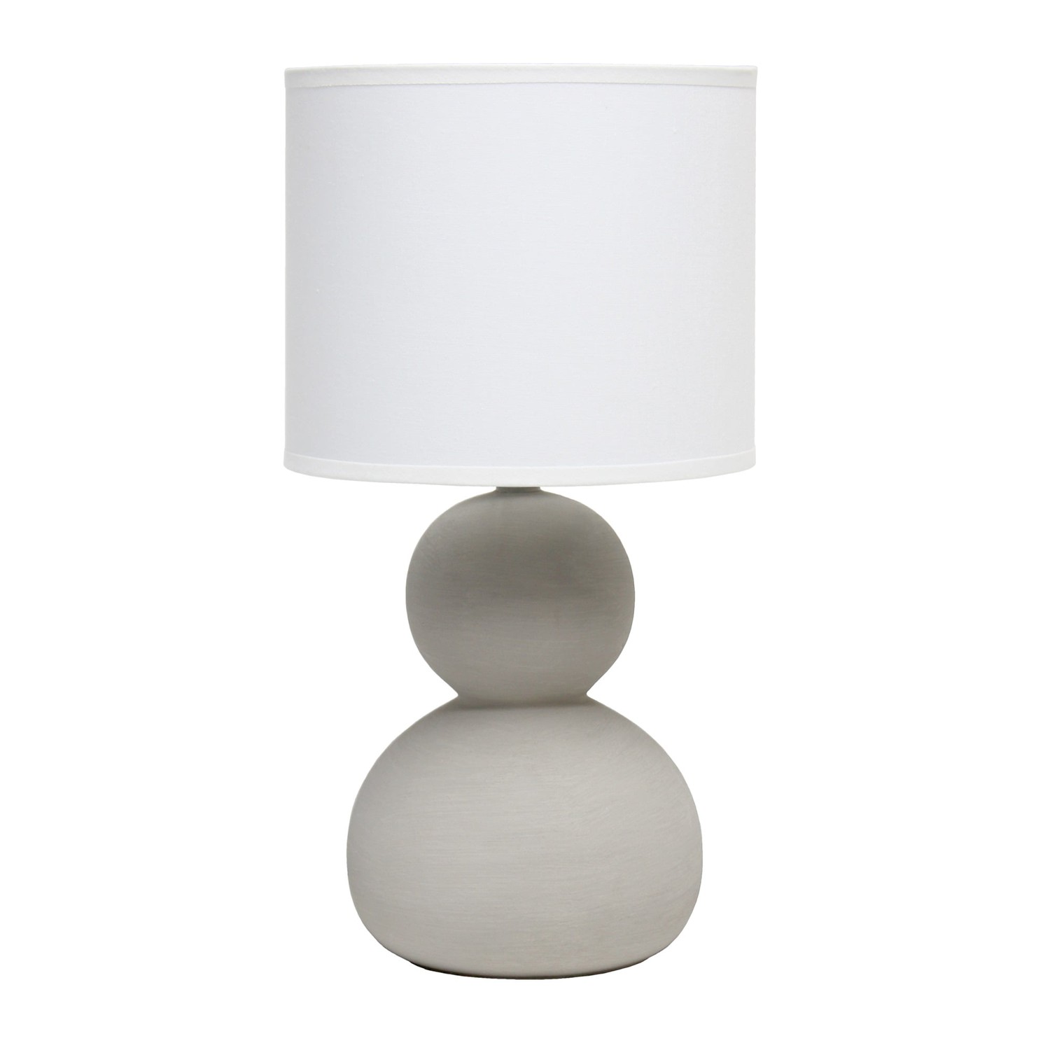 Simple Designs Stone Age Table Lamp, Taupe