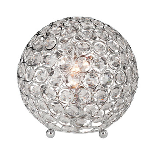 Elegant Designs Crystal Ball Table Lamp