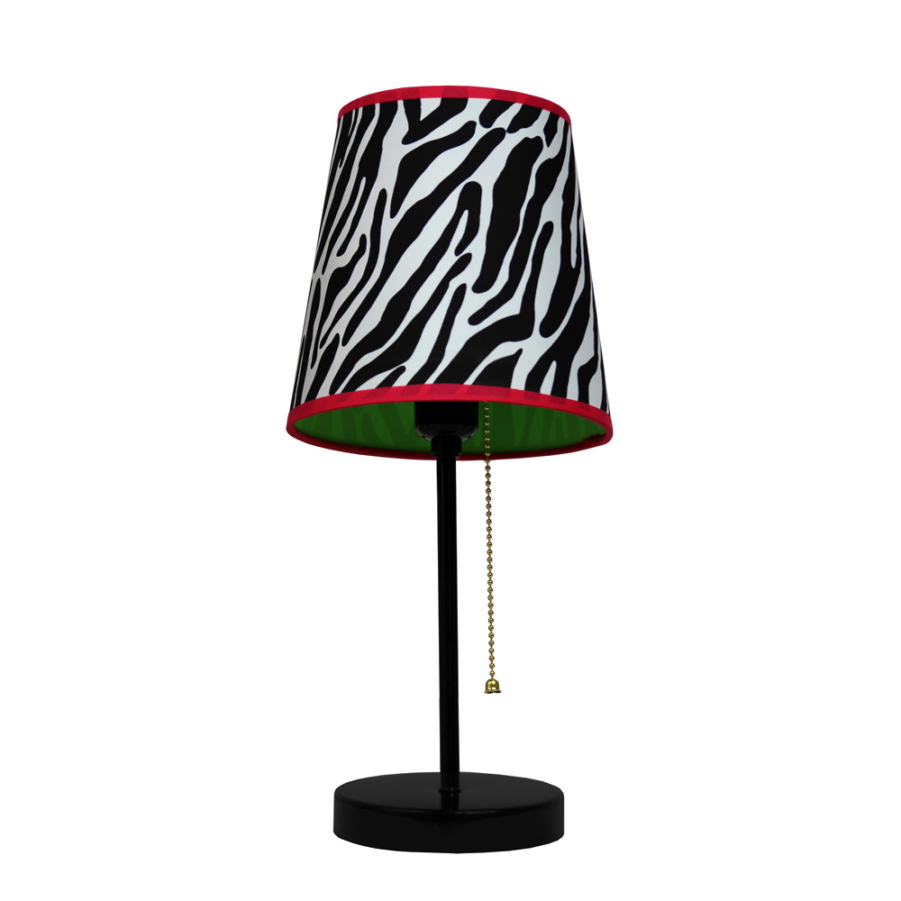 Simple Designs Zebra Fun Prints Table Lamp