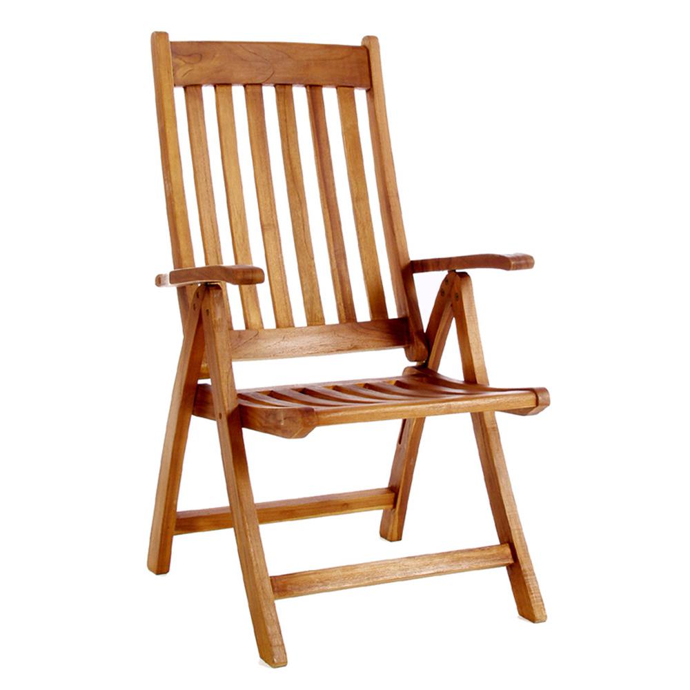 5-Position Folding Arm Chair