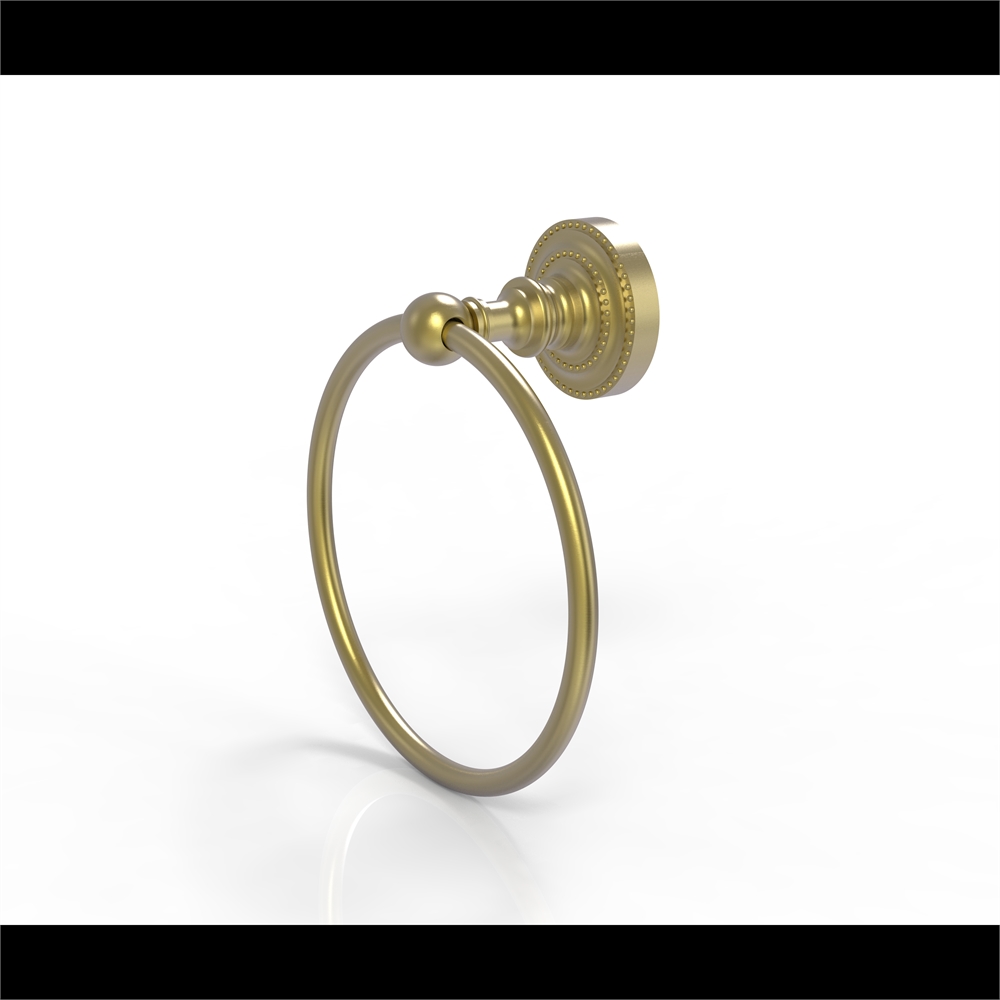 DT-16-SBR Dottingham Collection Towel Ring, Satin Brass