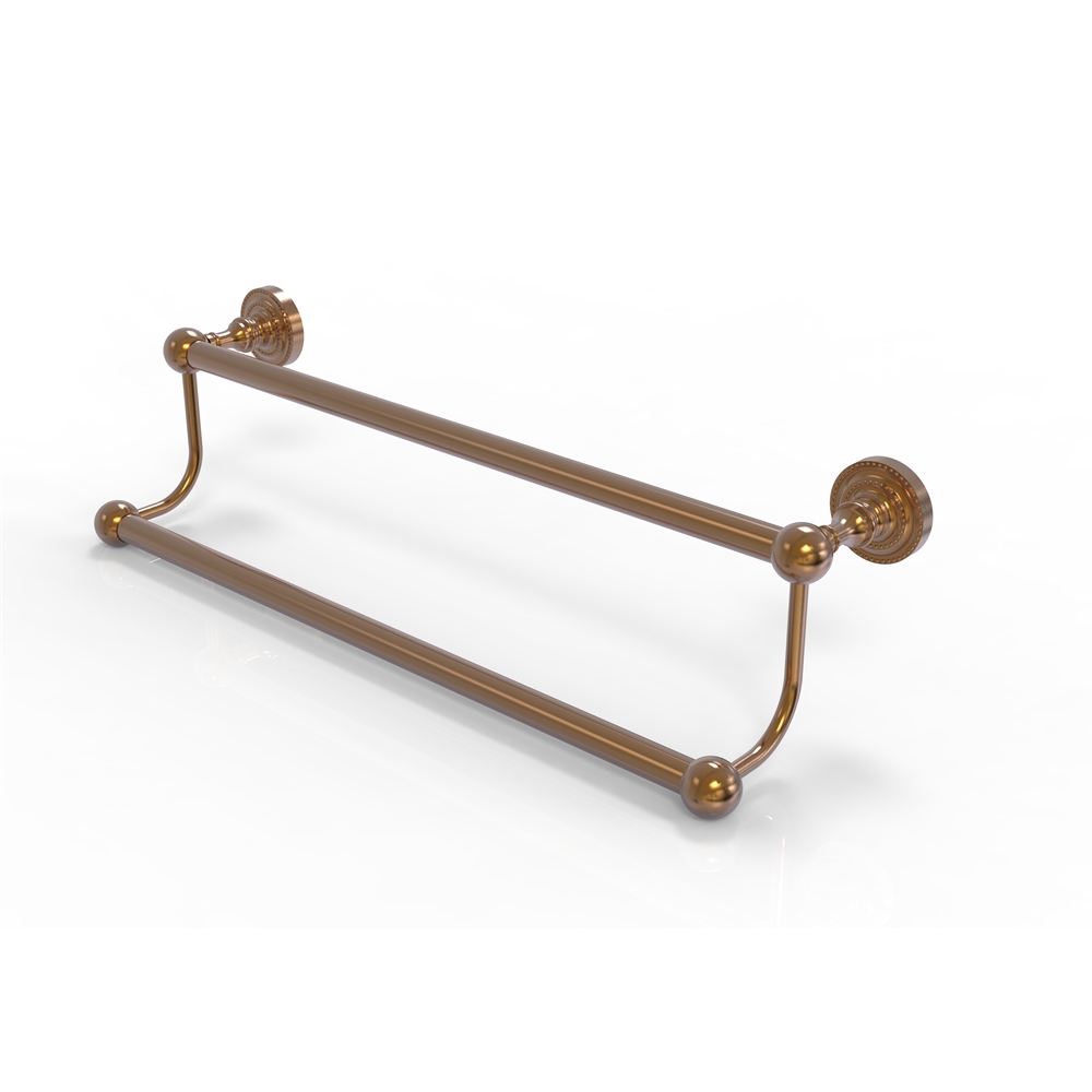 DT-72/30-BBR Dottingham Collection 30 Inch Double Towel Bar, Brushed Bronze