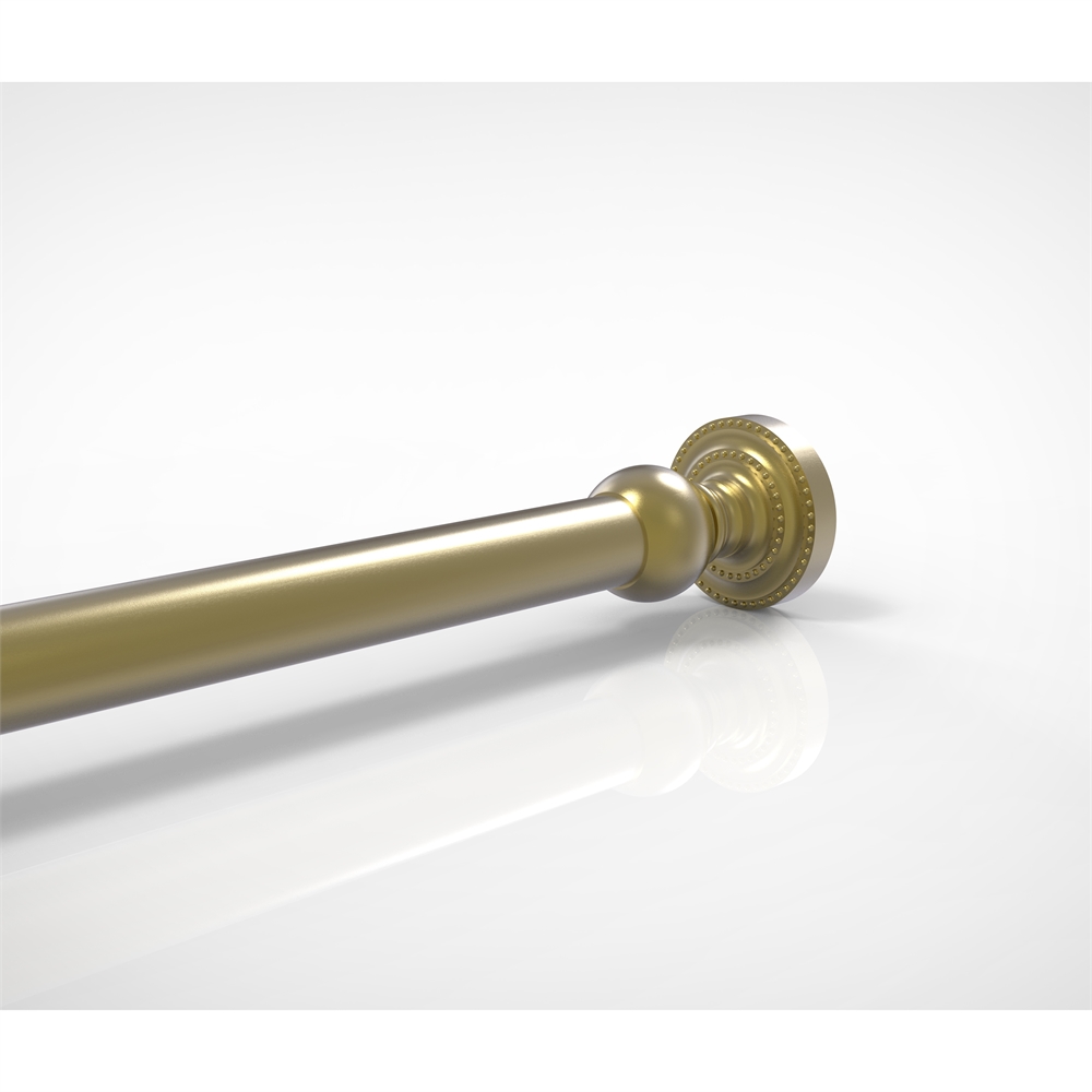 DT-99-SBR Dottingham Collection Shower Rod Brackets, Satin Brass