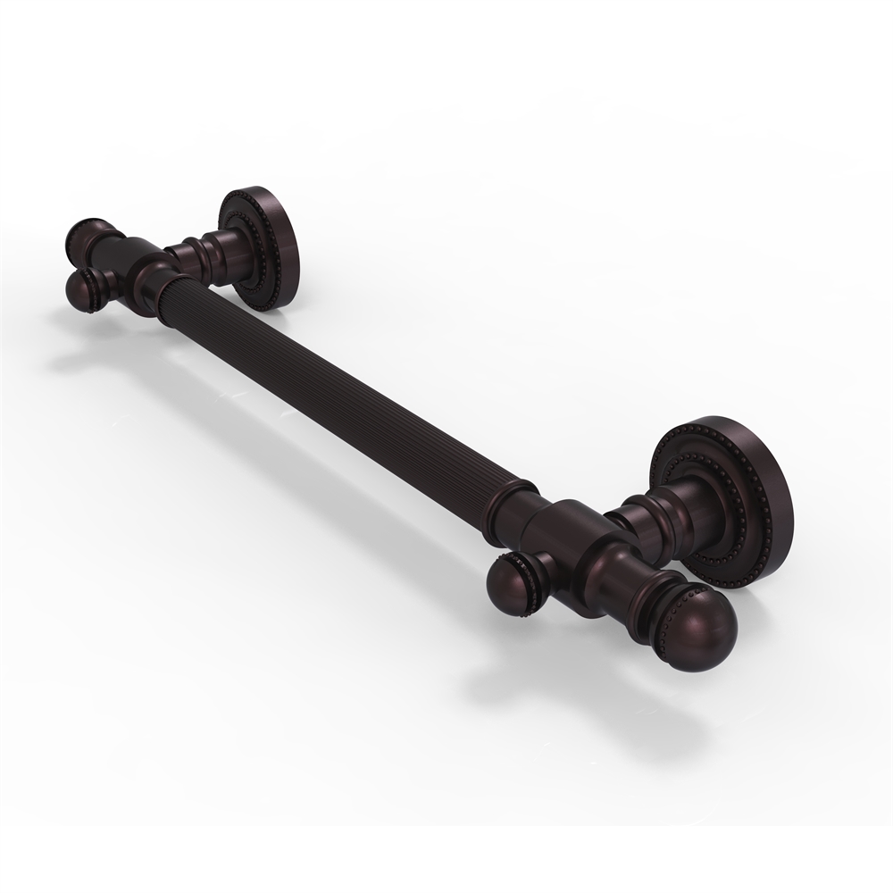 DT-GRR-16-ABZ 16 inch Grab Bar Reeded, Antique Bronze