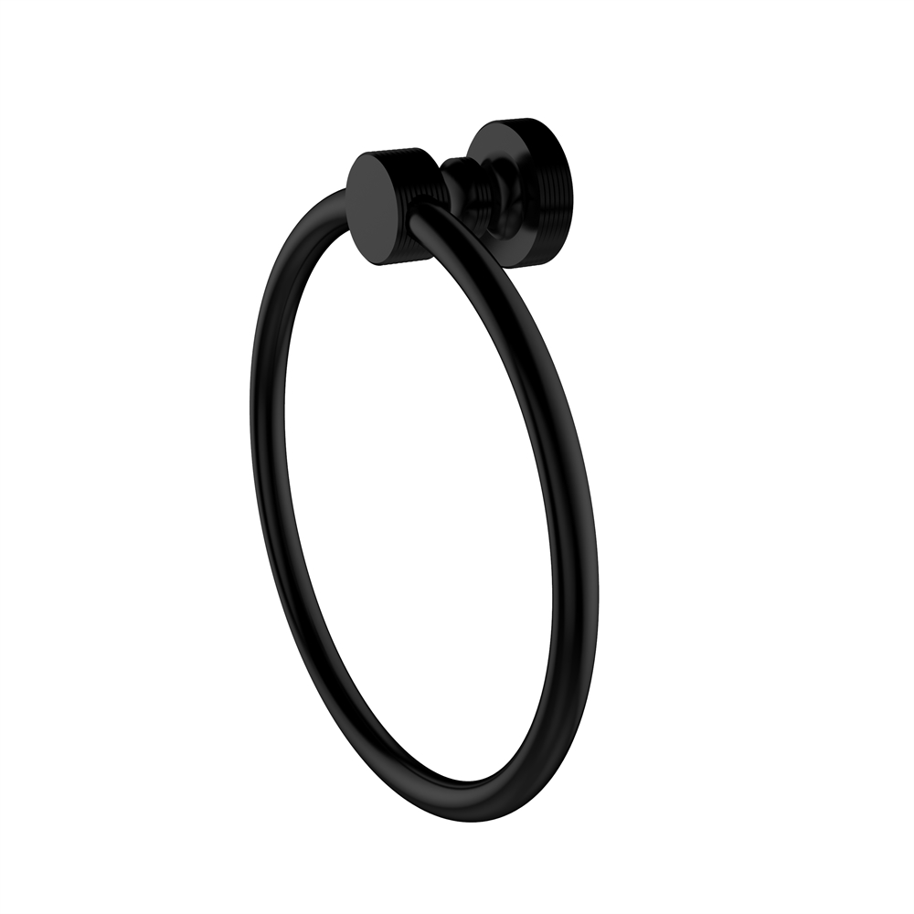 FT-16-BKM Foxtrot Collection Towel Ring, Matte Black