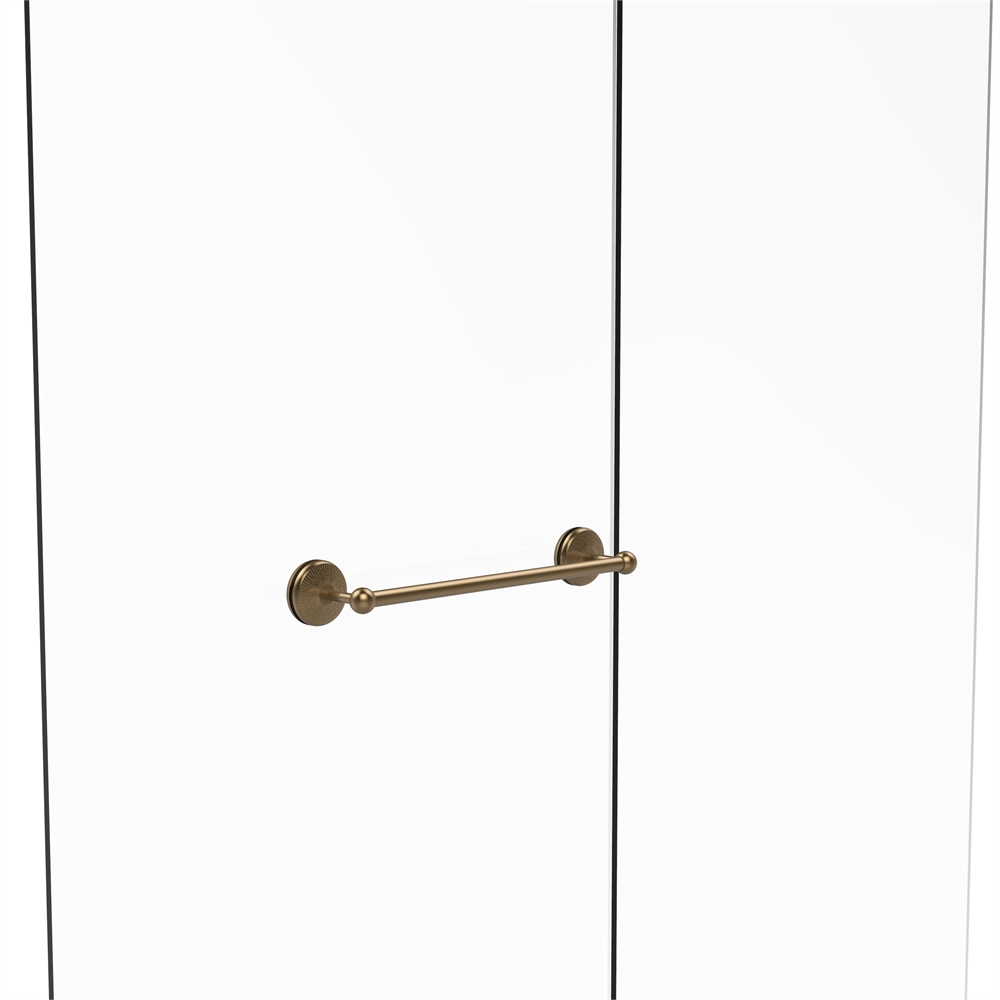 MC-41-SM-18-BBR Monte Carlo Collection 18 Inch Shower Door Towel Bar, Brushed Bronze