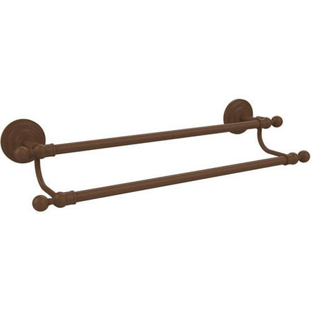 QN-72/24-ABZ Que New Collection 24 Inch Double Towel Bar, Antique Bronze