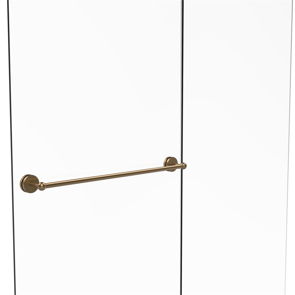 P1000-41-SM-30-BBR Prestige Skyline Collection 30 Inch Shower Door Towel Bar, Brushed Bronze