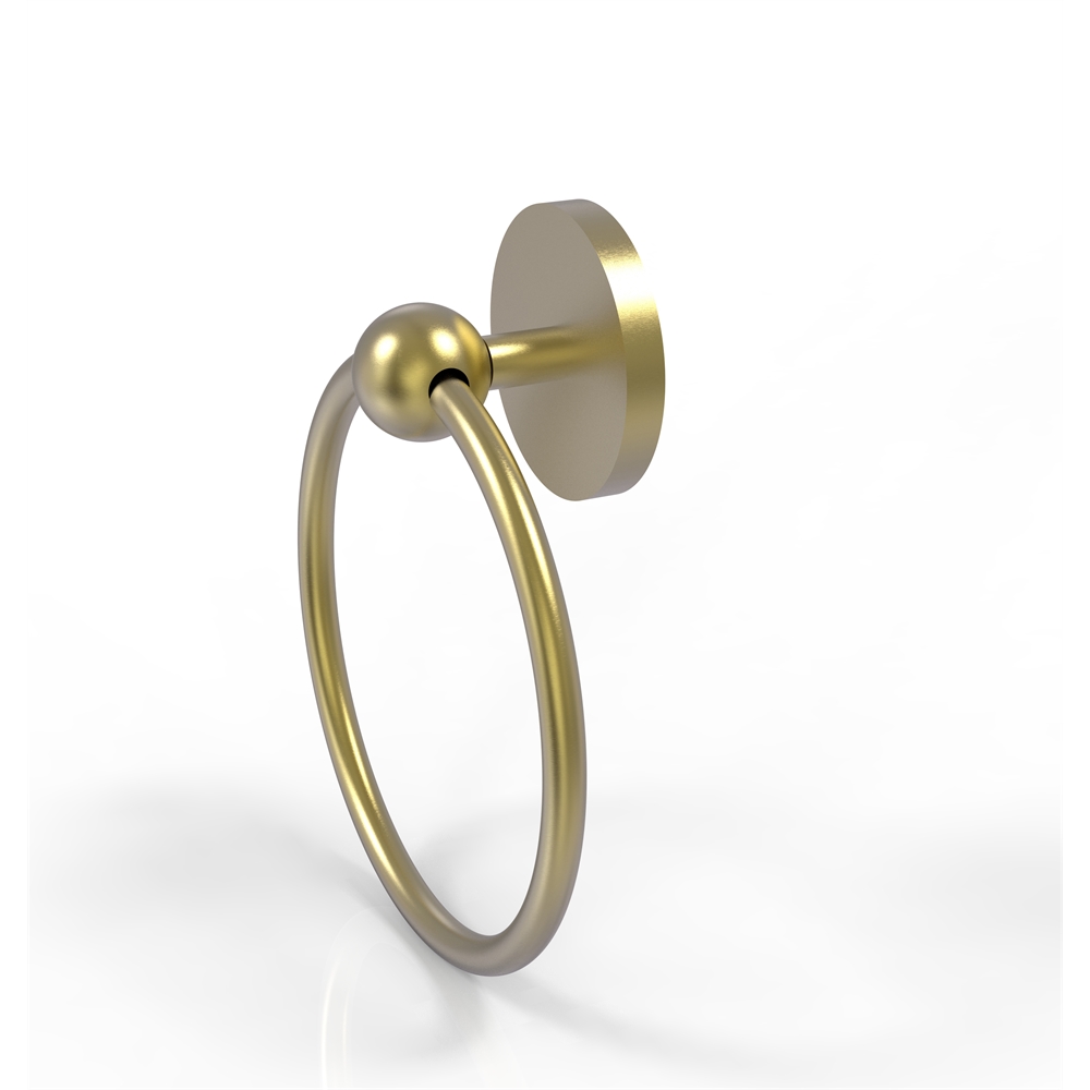 P1016-SBR Prestige Skyline Collection Towel Ring, Satin Brass