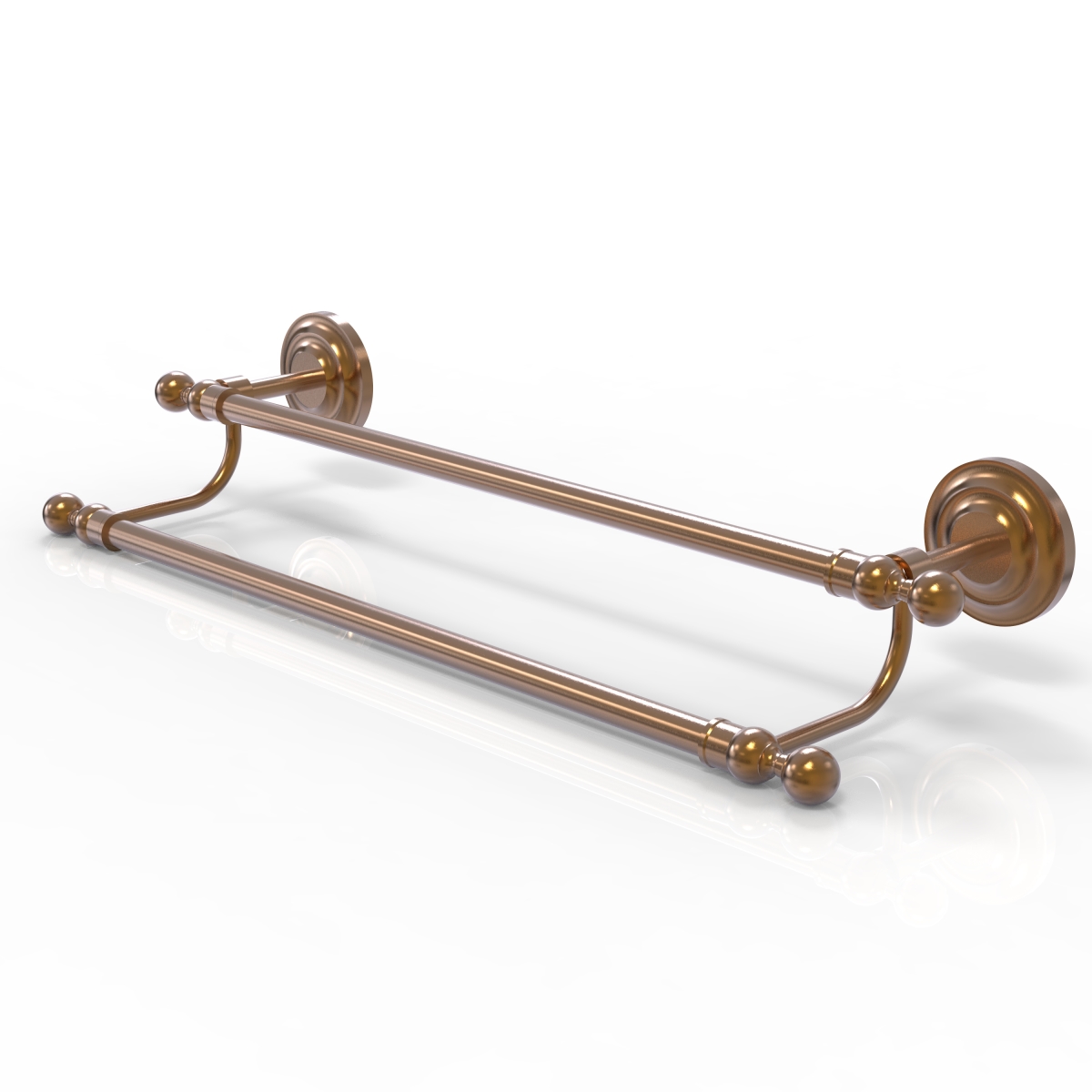 QN-72/24-BBR Que New Collection 24 Inch Double Towel Bar, Brushed Bronze