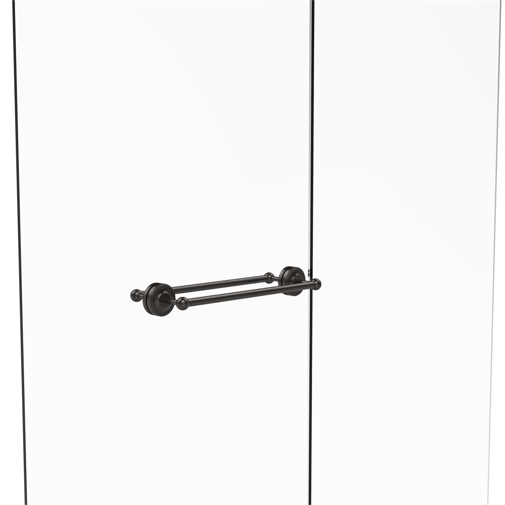 PR-41-BB-18-ORB Prestige Regal Collection 18 Inch Back to Back Shower Door Towel Bar, Oil Rubbed Bronze