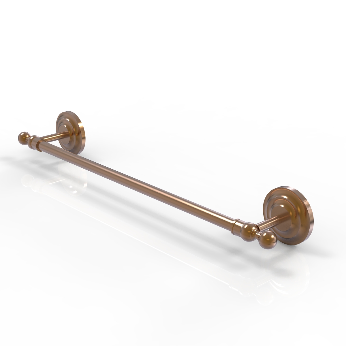 QN-41/24-BBR Que New Collection 24 Inch Towel Bar, Brushed Bronze