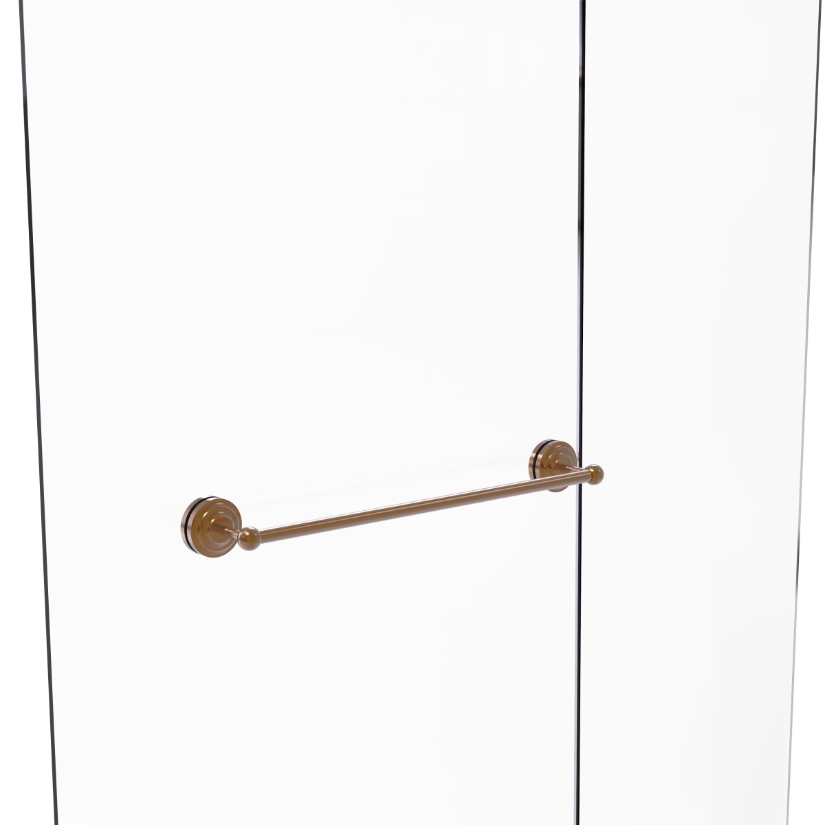 QN-41-SM-24-BBR Que New Collection 24 Inch Shower Door Towel Bar, Brushed Bronze