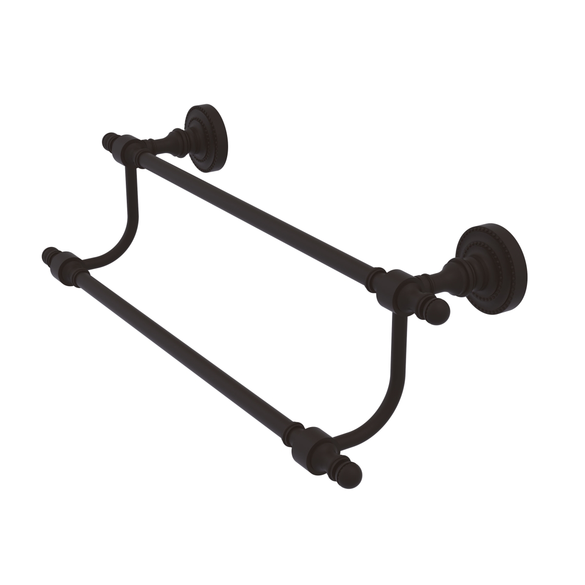 RD-72/36-ORB Retro Dot Collection 36 Inch Double Towel Bar, Oil Rubbed Bronze