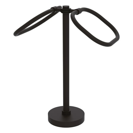 TB-20D-ORB Two Ring Oval Guest Towel Holder, Oil Rubbed Bronze