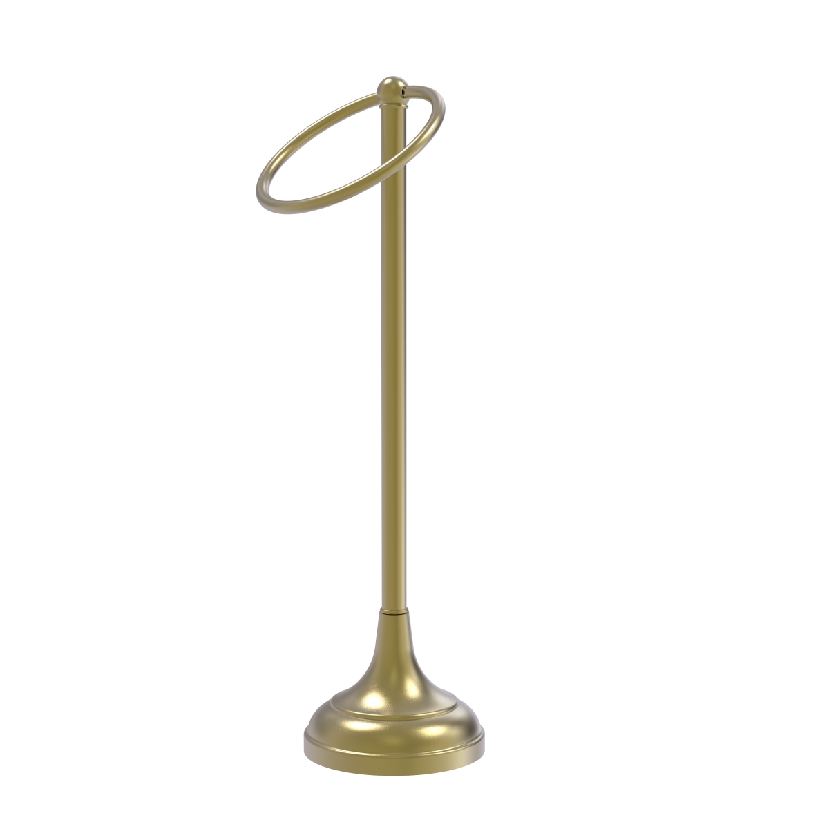 TR-10-SBR Vanity Top 1 Ring Guest Towel Holder, Satin Brass