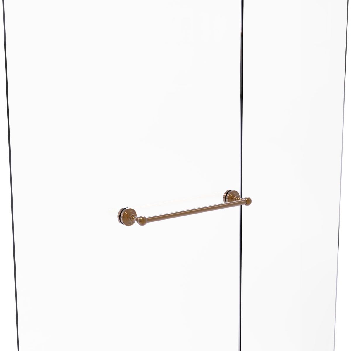 WP-41-SM-18-BBR Waverly Place Collection 18 Inch Shower Door Towel Bar, Brushed Bronze