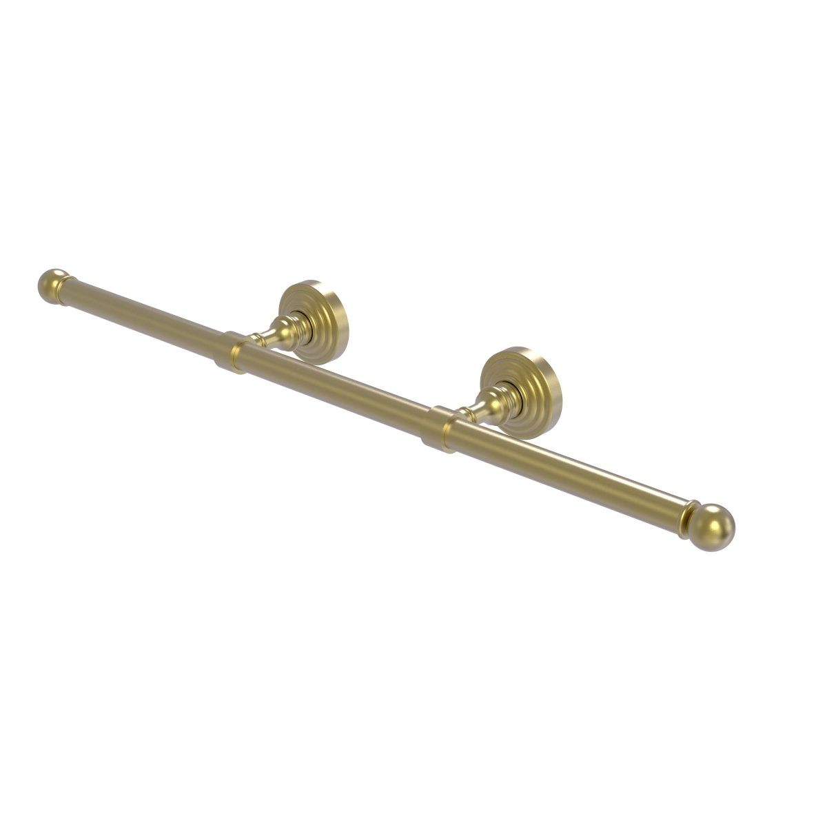 WP-GT-3-SBR Waverly Place Collection Wall Mounted Horizontal Guest Towel Holder, Satin Brass