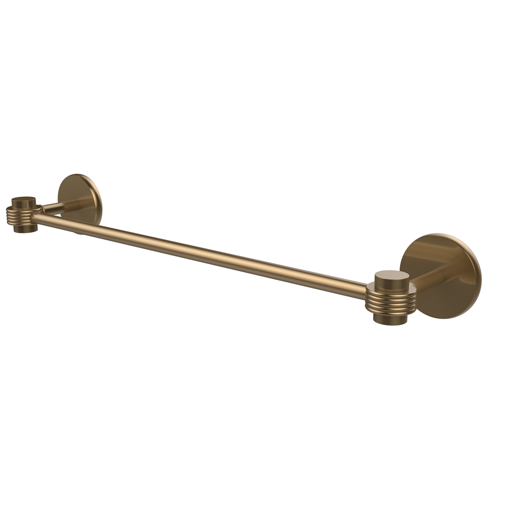 7131G/18-BBR Satellite Orbit One Collection 18 Inch Towel Bar with Groovy Accents, Brushed Bronze