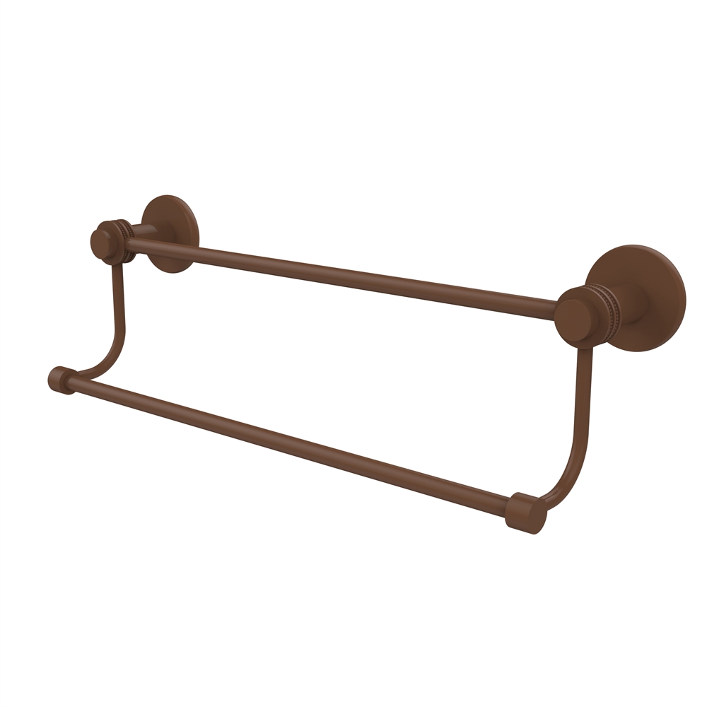 9072D/24-ABZ Mercury Collection 24 Inch Double Towel Bar with Dotted Accents, Antique Bronze