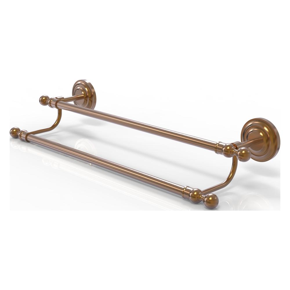 QN-72/30-BBR Que New Collection 30 Inch Double Towel Bar, Brushed Bronze